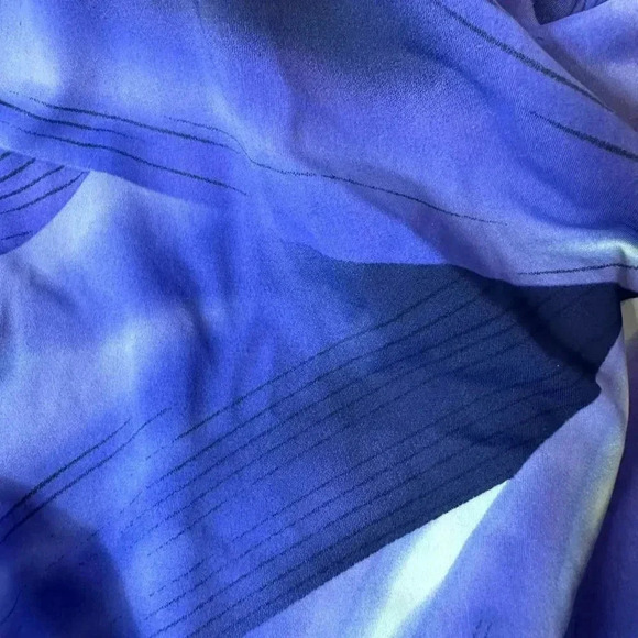 NWT T.H.E. Swimwear One Piece Blue print swimsuit top Size 12 34D/DD - Picture 4 of 14